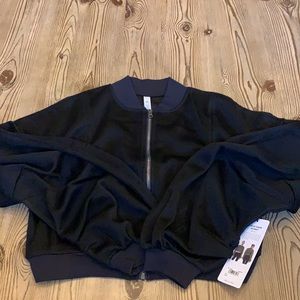Alo Yoga Field Crop Jacket black size L NEW
